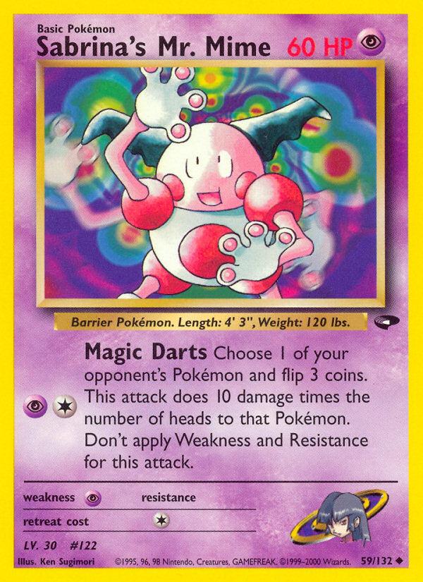 Gym Challenge Sabrina's Mr. Mime #59/132 unlimited